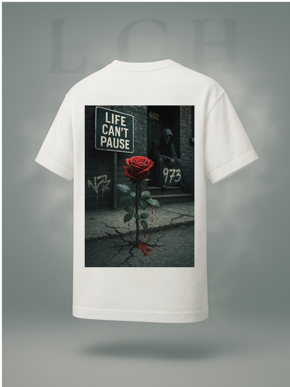 Rose through the conctete